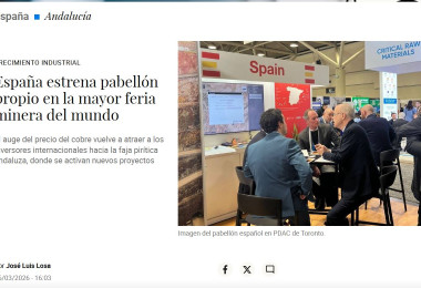 España estrena pabellón propio en la mayor feria minera del mundo